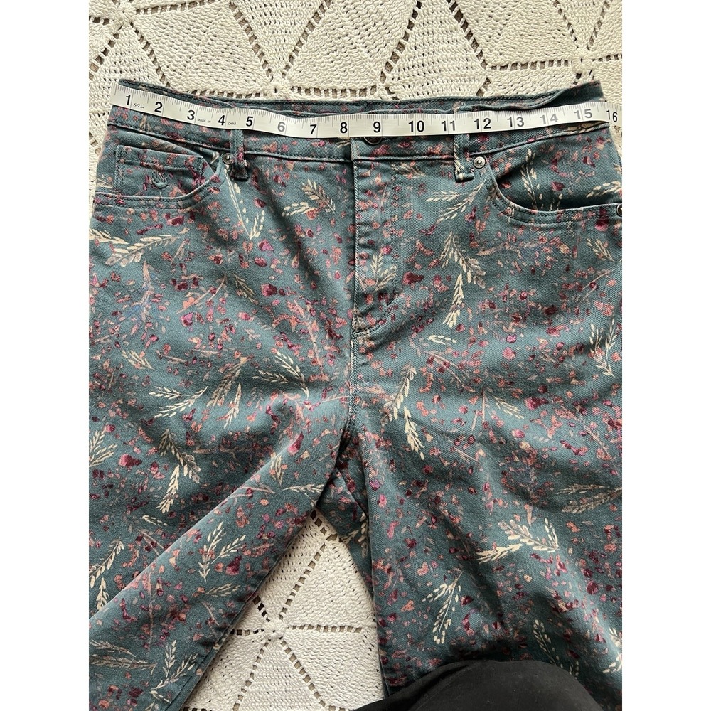Women's‎ Cottagecore Woodland Floral Jeans Size 8 Amanda Vintage Vibe Nature - Picture 6 of 8